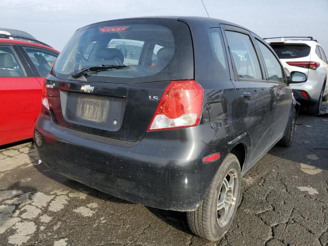 KL1TD666X7B781423 - 2007 CHEVROLET AVEO BASE BLACK photo 3