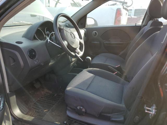 KL1TD666X7B781423 - 2007 CHEVROLET AVEO BASE შავი ფოტო 7
