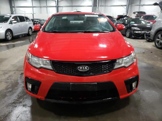 KNAFW6A35A5158923 - 2010 KIA FORTE SX RED photo 5