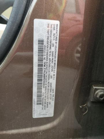 3VWLZ7AJ8BM394430 - 2011 VOLKSWAGEN JETTA SEL Коричневий фото 12