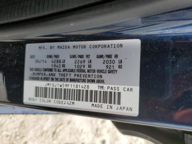 JM1GJ1W59F1181428 - 2015 MAZDA 6 GRAND TOURING BLUE photo 13