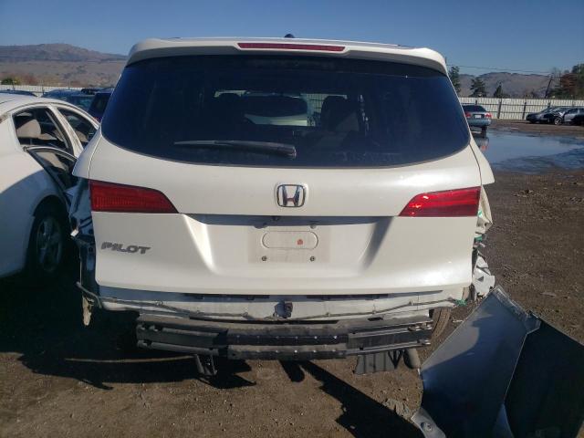 5FNYF5H58HB035865 - 2017 HONDA PILOT EXL WHITE photo 6