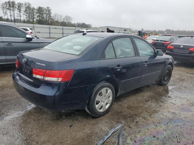 5NPET46C38H383002 - 2008 HYUNDAI SONATA GLS BLUE photo 3