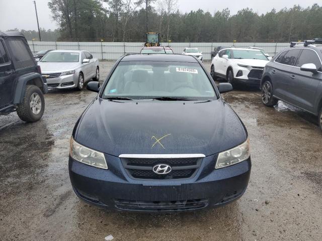 5NPET46C38H383002 - 2008 HYUNDAI SONATA GLS BLUE photo 5