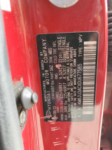 KM8JU3ACXDU677585 - 2013 HYUNDAI TUCSON GLS Qırmızı foto 13