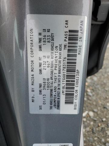 JM1BL1TG6D1783176 - 2013 MAZDA 3 I SILVER photo 12