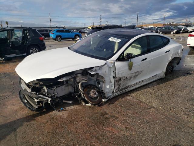 5YJSA1E57MF436819 - 2021 TESLA MODEL S WHITE photo 1