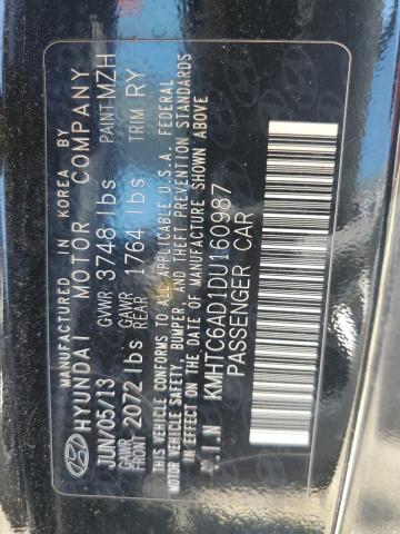 KMHTC6AD1DU160987 - 2013 HYUNDAI VELOSTER Qara foto 12