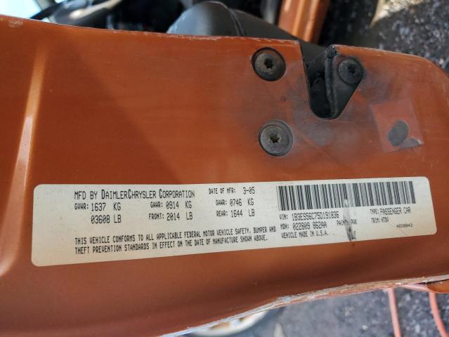 1B3ES56C75D191836 - 2005 DODGE NEON SXT ORANGE photo 13