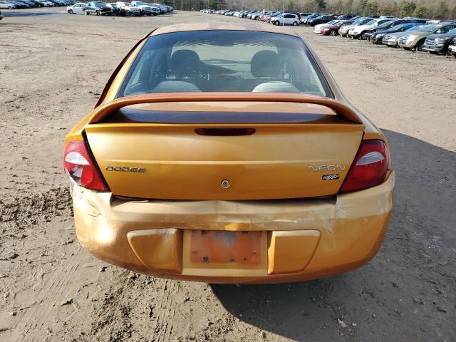 1B3ES56C75D191836 - 2005 DODGE NEON SXT ORANGE photo 6