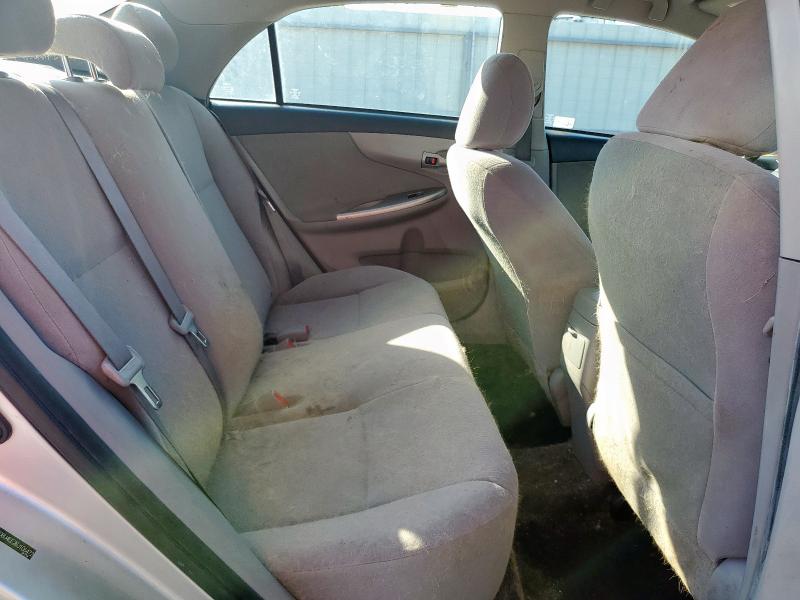 JTDBU4EE2BJ106472 - 2011 TOYOTA COROLLA BASE ვერცხლისფერი ფოტო 10