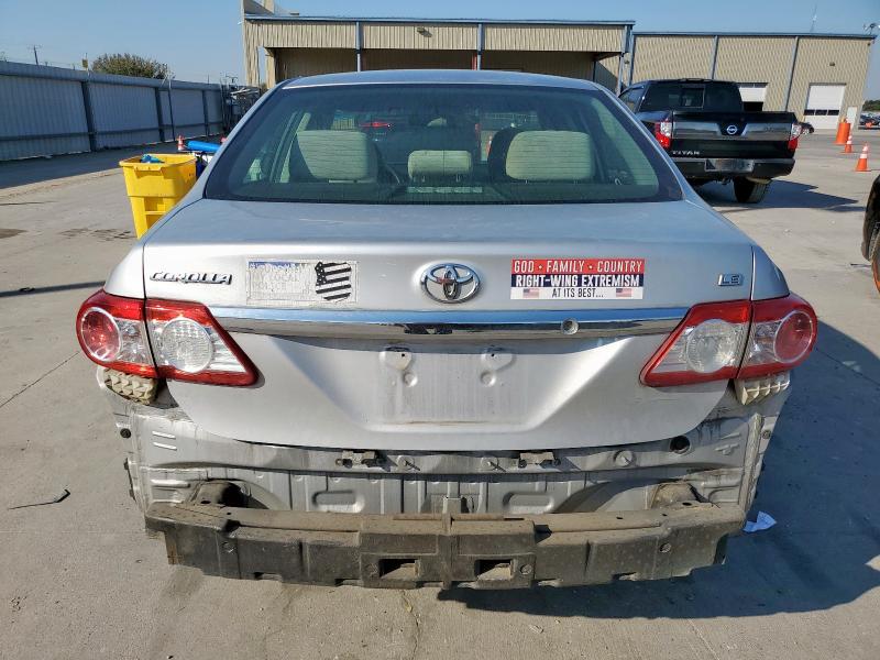 JTDBU4EE2BJ106472 - 2011 TOYOTA COROLLA BASE ვერცხლისფერი ფოტო 6