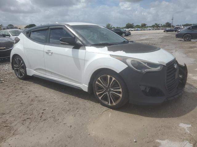 KMHTC6AE5GU271362 - 2016 HYUNDAI VELOSTER TURBO WHITE photo 4