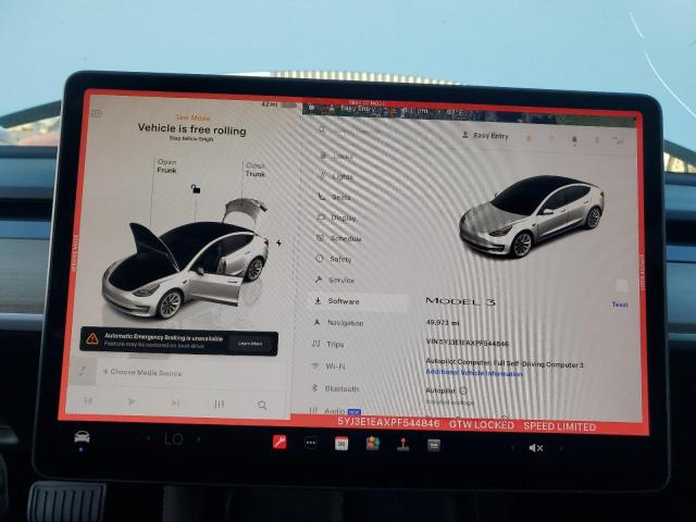 5YJ3E1EAXPF544846 - 2023 TESLA MODEL 3 Ağ foto 9