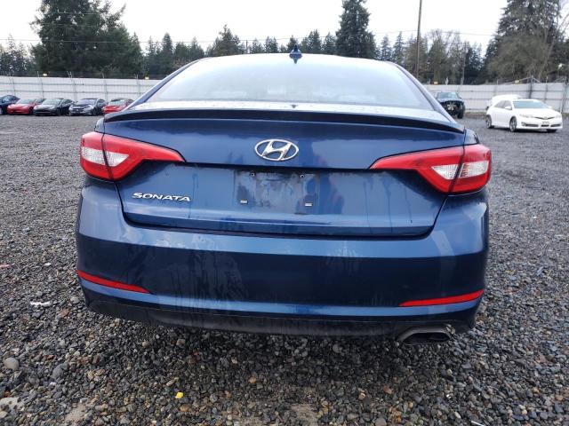 5NPE24AF6HH509826 - 2017 HYUNDAI SONATA SE BLUE photo 6