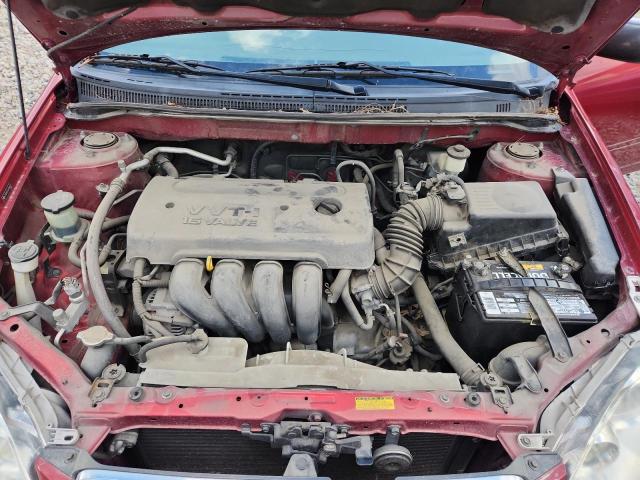 JTDBR32E560081871 - 2006 TOYOTA COROLLA CE წითელი ფოტო 11