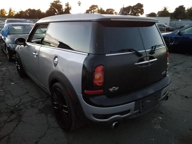 WMWMM33598TP89626 - 2008 MINI COOPER S CLUBMAN GRAY photo 2