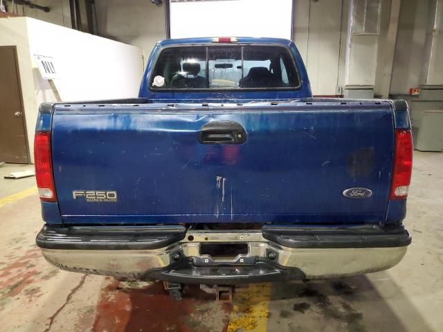 1FTNX21L04EA58883 - 2004 FORD F250 SUPER DUTY BLUE photo 6