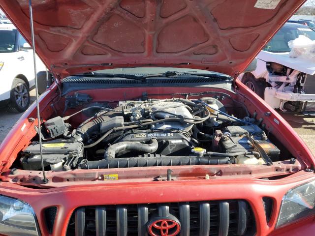 5TEGN92N82Z114733 - 2002 TOYOTA TACOMA DOUBLE CAB PRERUNNER RED photo 11