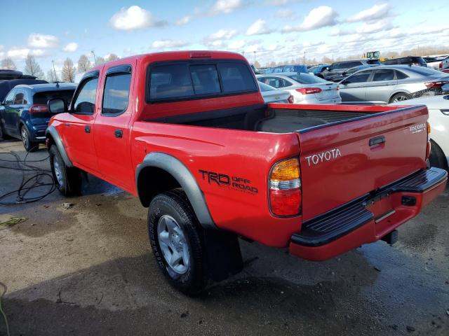 5TEGN92N82Z114733 - 2002 TOYOTA TACOMA DOUBLE CAB PRERUNNER RED photo 2