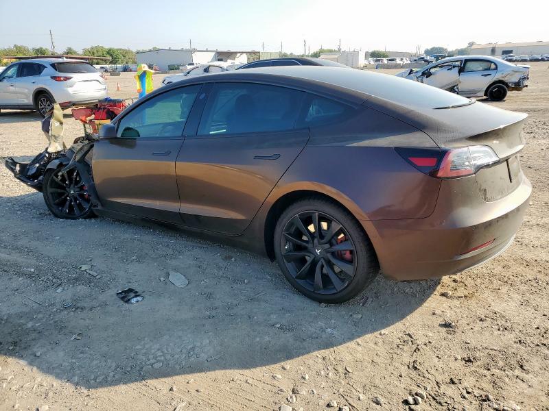 5YJ3E1EB2KF543126 - 2019 TESLA MODEL 3 Kahverengi fotoğraf 2