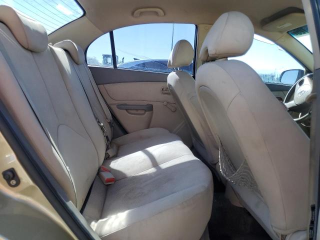 KNADH4A37B6918271 - 2011 KIA RIO BASE ოქროსფერი ფოტო 10