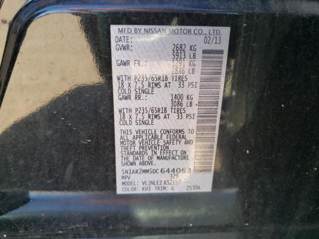 5N1AR2MM5DC644063 - 2013 NISSAN PATHFINDER S Qara foto 13