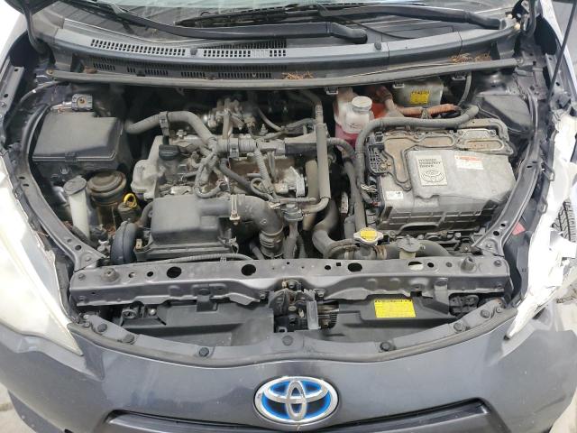 JTDKDTB36C1514813 - 2012 TOYOTA PRIUS C GRAY photo 11