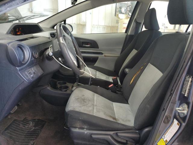 JTDKDTB36C1514813 - 2012 TOYOTA PRIUS C GRAY photo 7