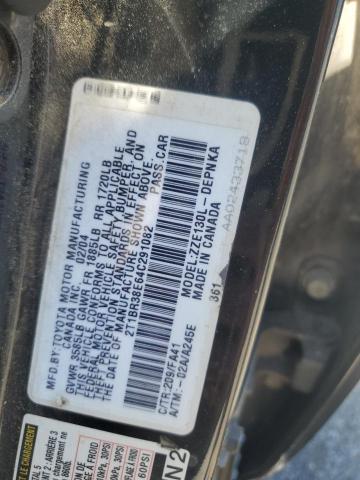 2T1BR38E64C291082 - 2004 TOYOTA COROLLA CE SILVER photo 12