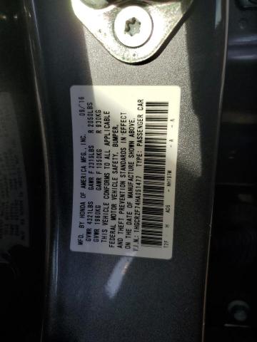 1HGCR2F74HA051477 - 2017 HONDA ACCORD EX SILVER photo 13
