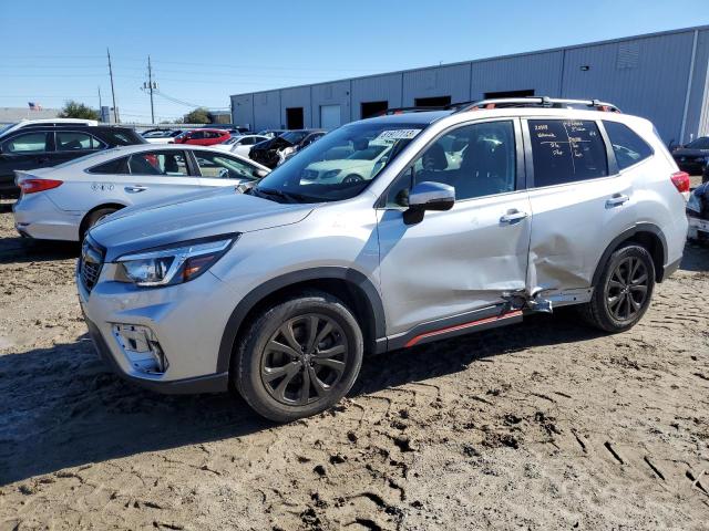 JF2SKAJCXKH414751 - 2019 SUBARU FORESTER SPORT SILVER photo 1