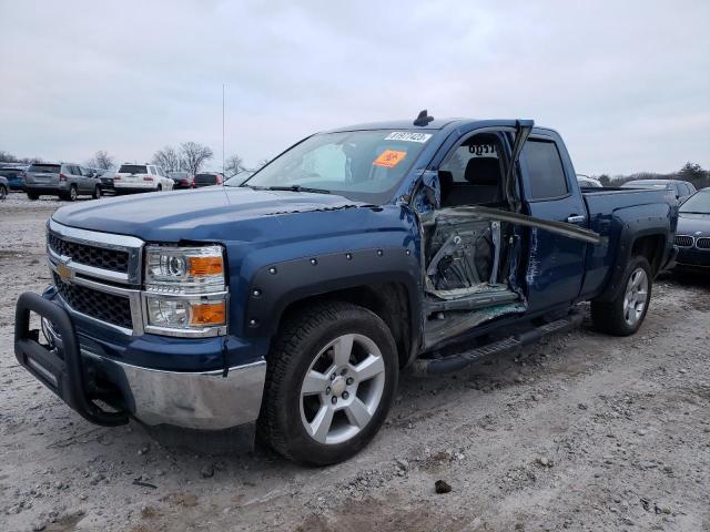 1GCVKPEC8FZ447319 - 2015 CHEVROLET SILVERADO K1500 BLUE photo 1