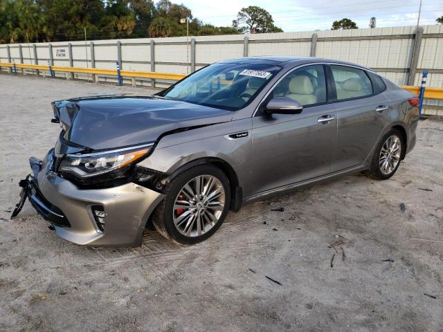 5XXGV4L22JG181669 - 2018 KIA OPTIMA SXL SILVER photo 1