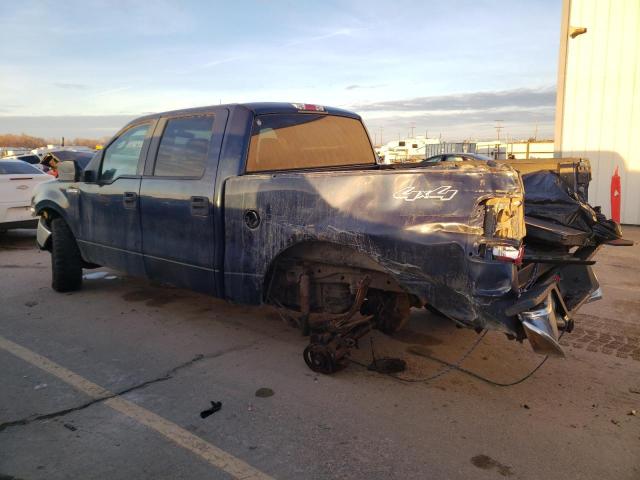 1FTPW14588FB59883 - 2008 FORD F150 SUPERCREW BLUE photo 2