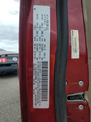 1C4NJCBA9GD753586 - 2016 JEEP COMPASS SPORT RED photo 12