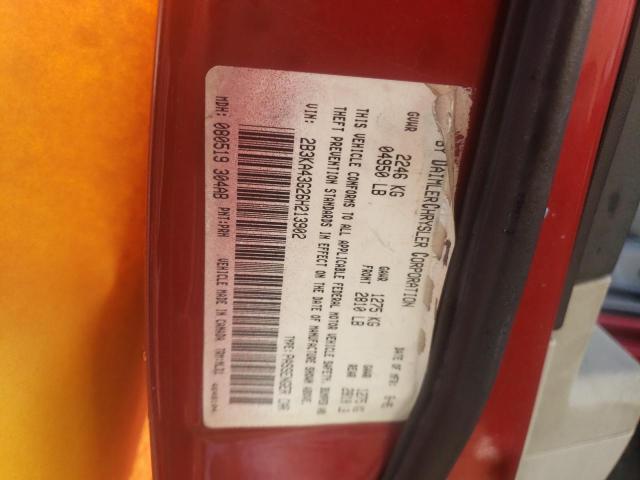 2B3KA43G26H213902 - 2006 DODGE CHARGER SE MAROON photo 12