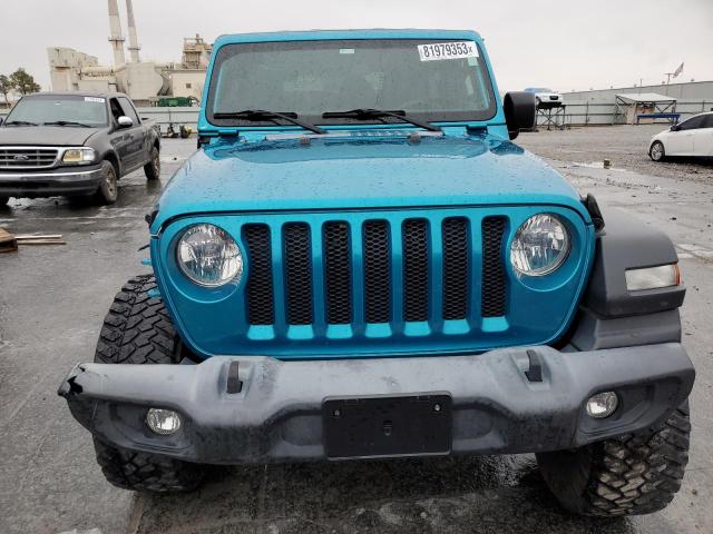 1C4GJXAG5KW638924 - 2019 JEEP WRANGLER SPORT TEAL photo 5