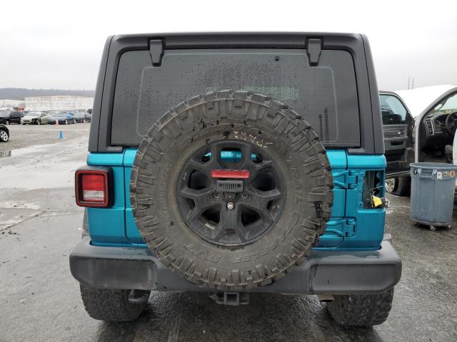 1C4GJXAG5KW638924 - 2019 JEEP WRANGLER SPORT TEAL photo 6