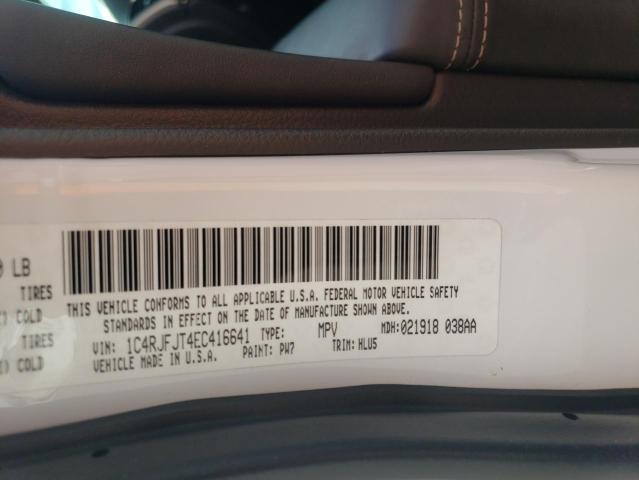 1C4RJFJT4EC416641 - 2014 JEEP GRAND CHER SUMMIT WHITE photo 13