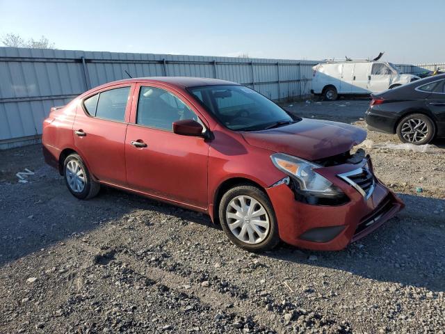 3N1CN7AP0HL885059 - 2017 NISSAN VERSA S RED photo 4