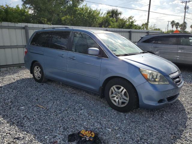 5FNRL38757B099234 - 2007 HONDA ODYSSEY EXL Azul foto 4