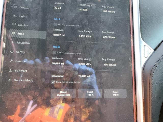 5YJSA1E26GF134092 - 2016 TESLA MODEL S ლურჯი ფოტო 9