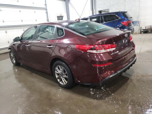 5XXGT4L32KG278094 - 2019 KIA OPTIMA LX MAROON photo 2