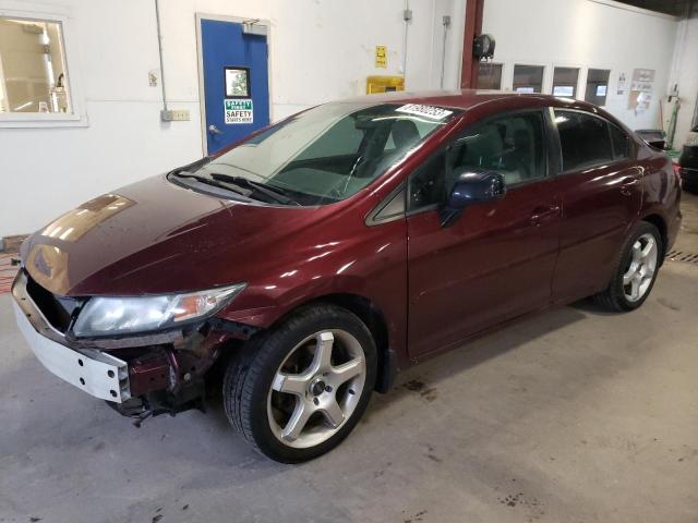 19XFB2F51FE070352 - 2015 HONDA CIVIC LX MAROON photo 1