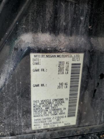 1N4AL3AP9DC228064 - 2013 NISSAN ALTIMA 2.5 BLACK photo 12