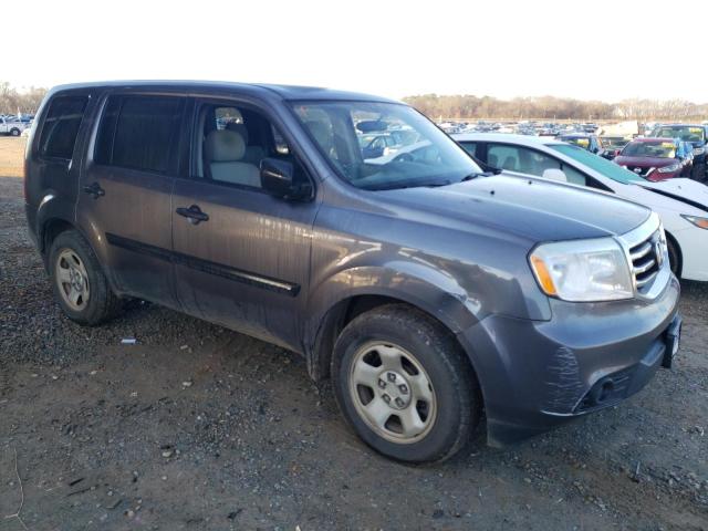 5FNYF4H26FB027146 - 2015 HONDA PILOT LX GRAY photo 4