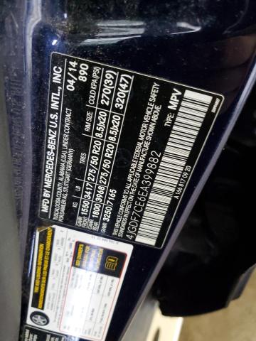 4JGDF7CE6EA399882 - 2014 MERCEDES-BENZ GL 450 4MATIC BLUE photo 13