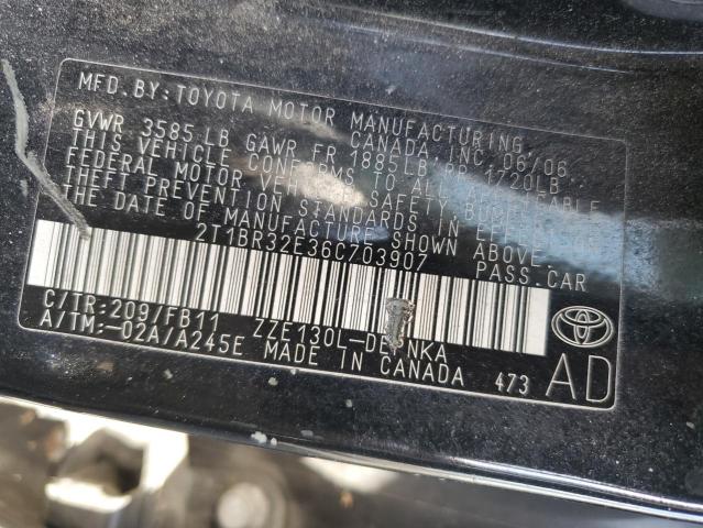 2T1BR32E36C703907 - 2006 TOYOTA COROLLA CE Qara foto 12