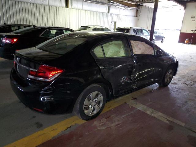 2HGFB2F54DH531191 - 2013 HONDA CIVIC LX BLACK photo 3